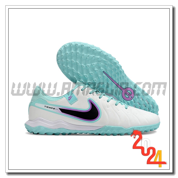 Nike Scarpe Da Calcio Tiempo Legend X Academy TF Bianco/Nero/Blu