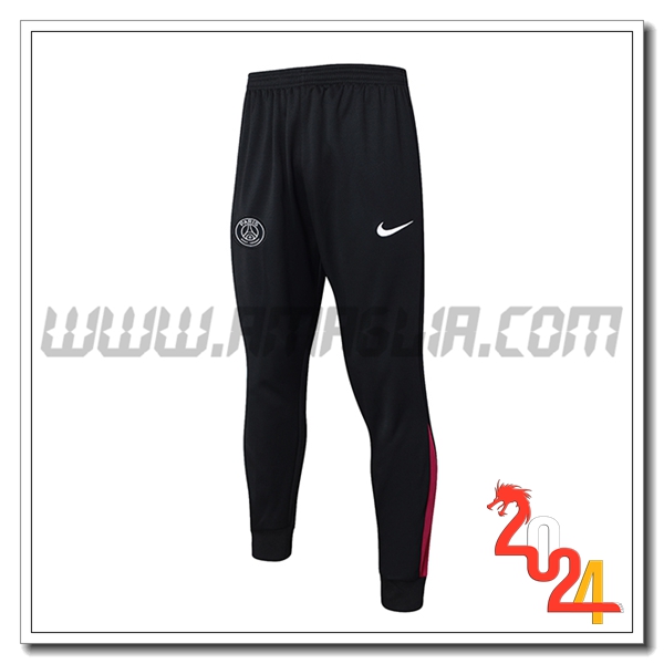 Pantaloni Da Allenamento PSG Nero/Rosso 2024 2025