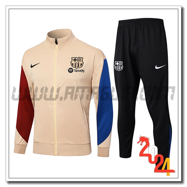 Tuta Allenamento Giacca FC Barcellona Giallo/Blu/Rosso 2024 2025