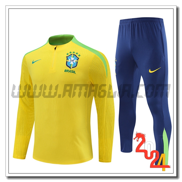 Tuta Allenamento Brasile Giallo/Verde 2024 2025