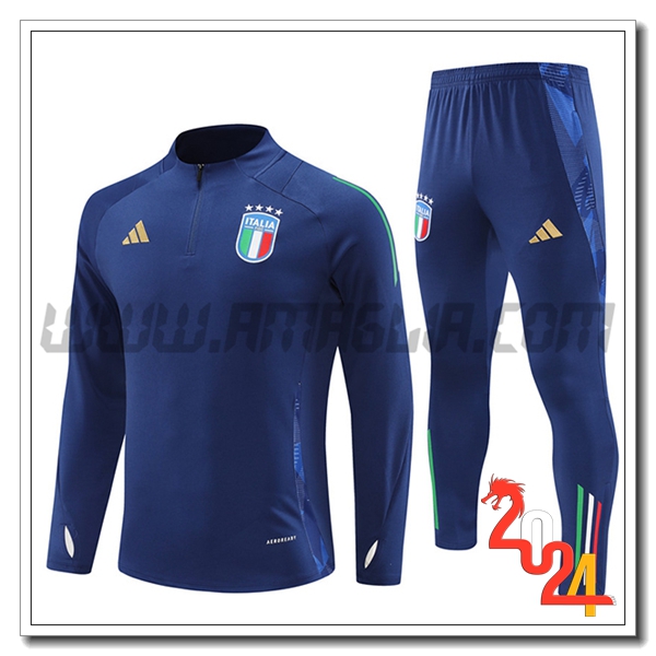 Tuta Allenamento Italia Blu Reale 2024 2025 -03