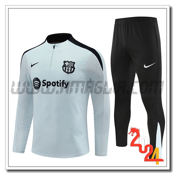 Tuta Allenamento FC Barcellona Grigio/Nero 2024 2025