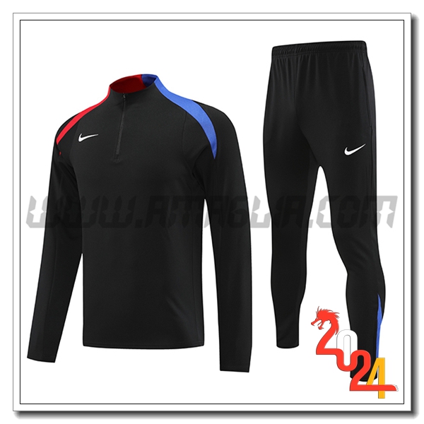 Tuta Allenamento Nike Nero/Rosso/Blu 2024 2025