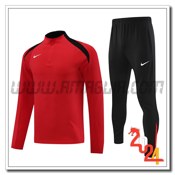 Tuta Allenamento Nike Rosso/Nero 2024 2025
