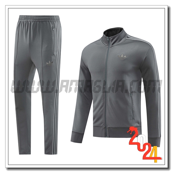 Tuta Allenamento Giacca Adidas Grigio 2024 2025