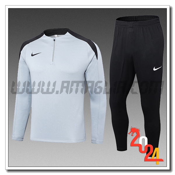 Tuta Allenamento Nike Bambino Grigio/Nero 2024 2025