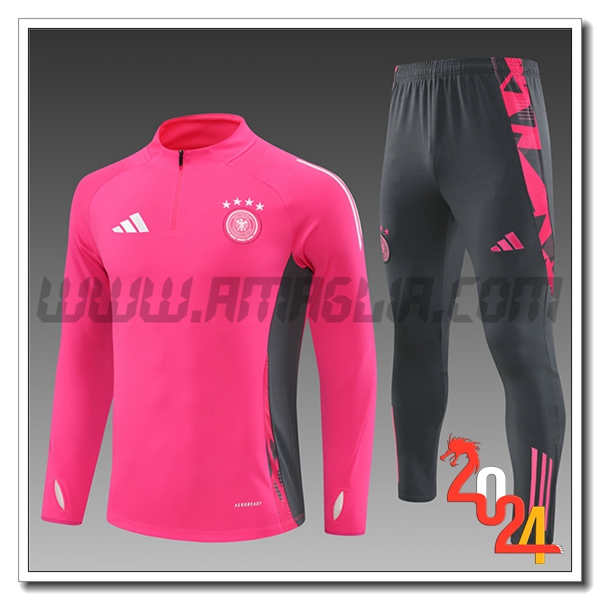 Tuta Allenamento Germania Bambino Rosa/Grigio 2024 2025