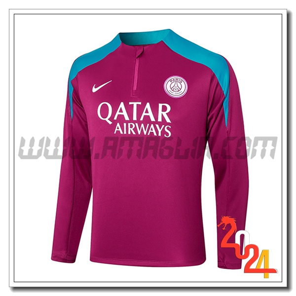 Felpa Allenamento PSG viola/Blu 2024 2025