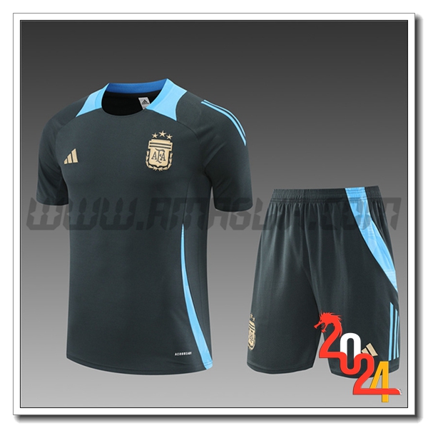 Kit Maglia Allenamento Argentina Bambino Grigio/Blu 2024 2025