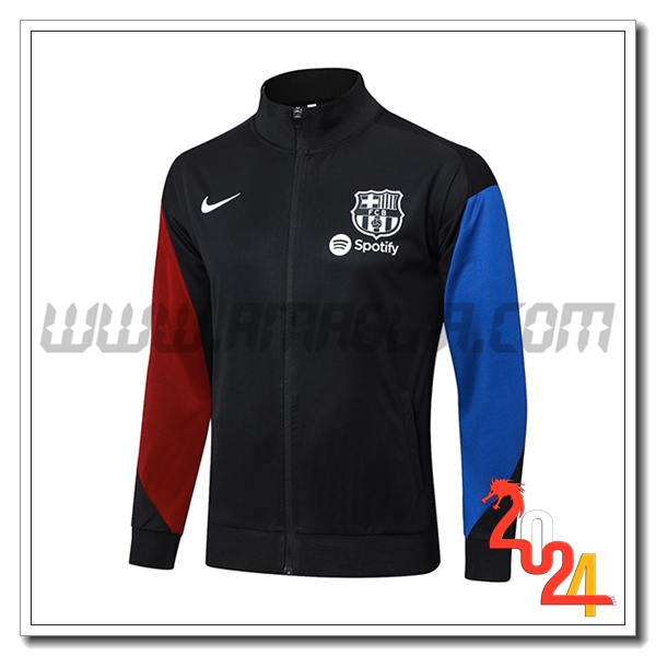 Giacca Calcio FC Barcellona Nero/Rosso/Blu 2024 2025