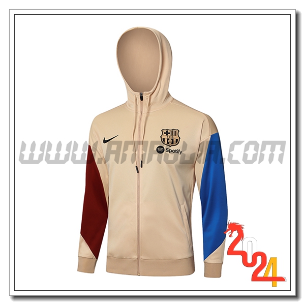 Giacca Con Cappuccio FC Barcellona Giallo/Blu/Rosso 2024 2025