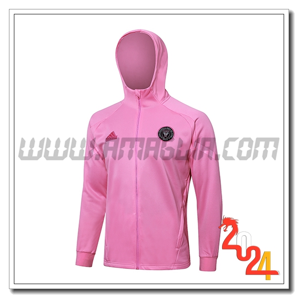 Giacca Con Cappuccio Inter Miami CF Rosa 2024 2025