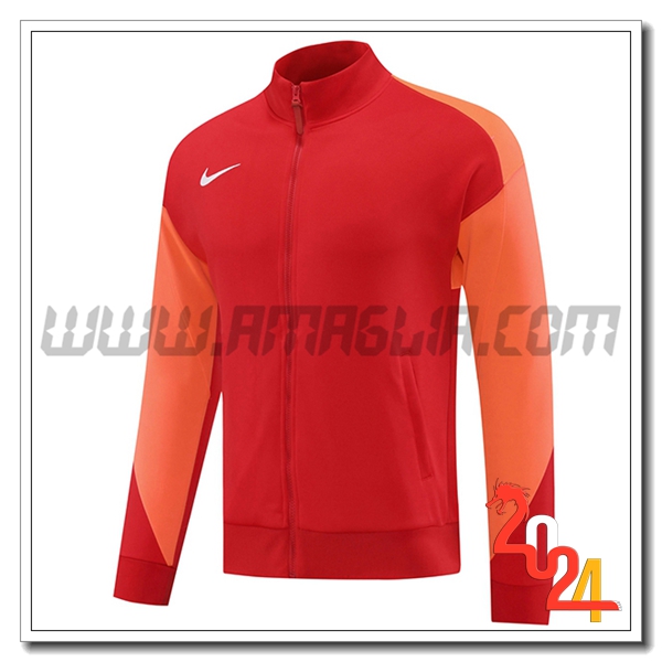 Giacca Calcio Nike Rosso/Arancia 2024 2025