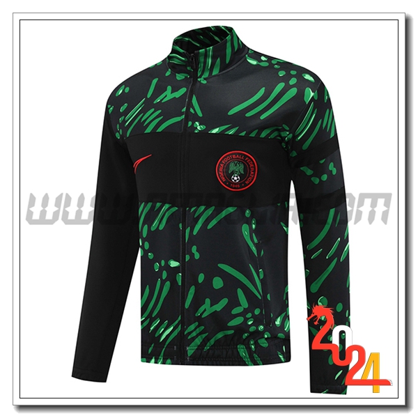 Giacca Calcio Nigeria Nero/Verde 2024 2025