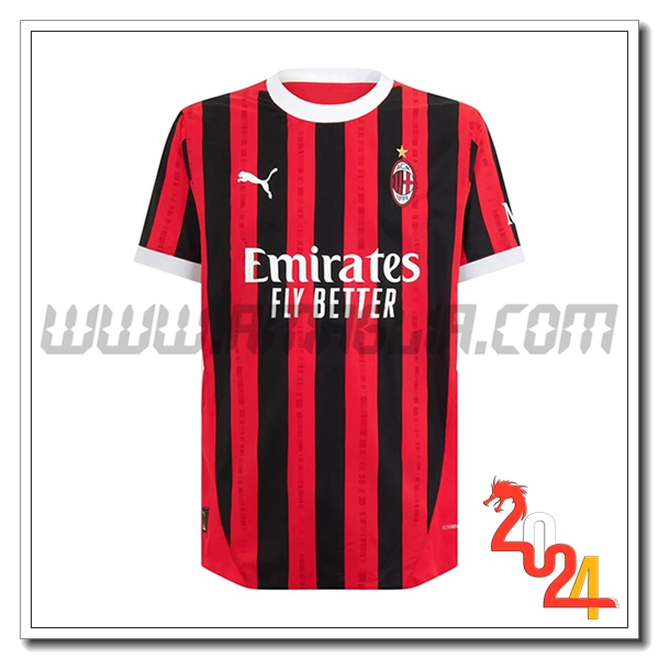 AC Milan Prima Nuovo Maglia Calcio 2024 2025