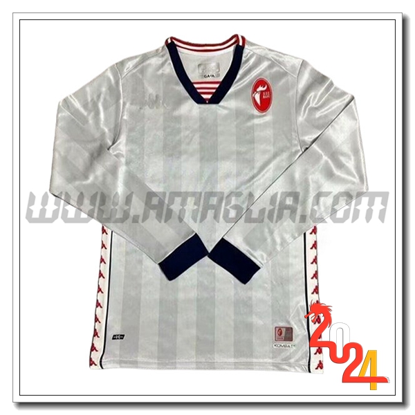 Maglia Calcio Bari Maniche lunghe Edizione speciale 2024 2025 Grigio