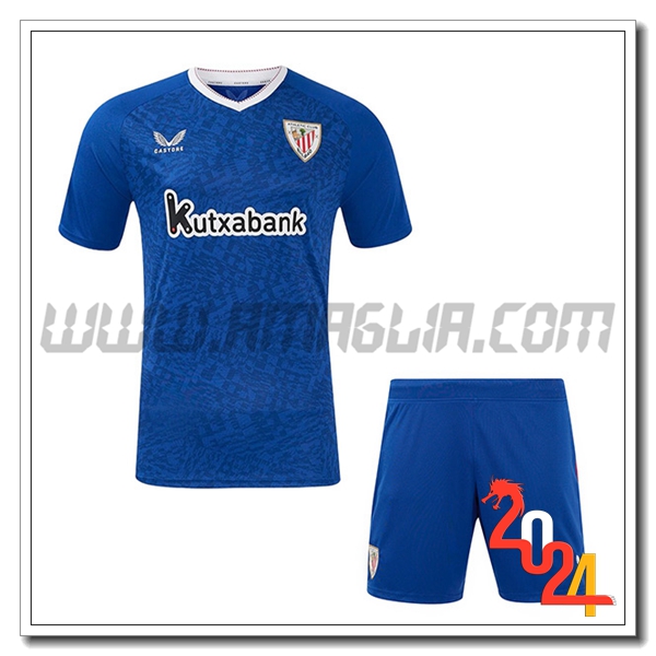 Nuovo Kit Maglia Athletic Bilbao Bambino Seconda 2024 2025