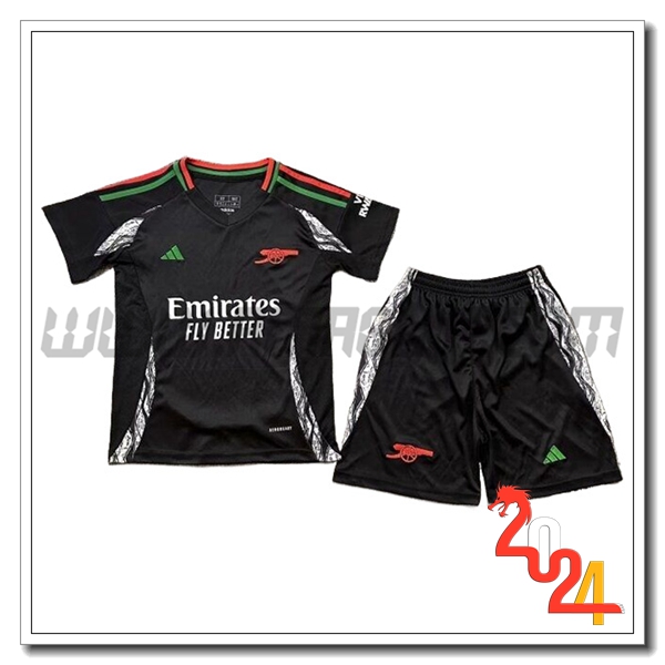 Kit Maglia Arsenal Bambino Seconda 2024 2025