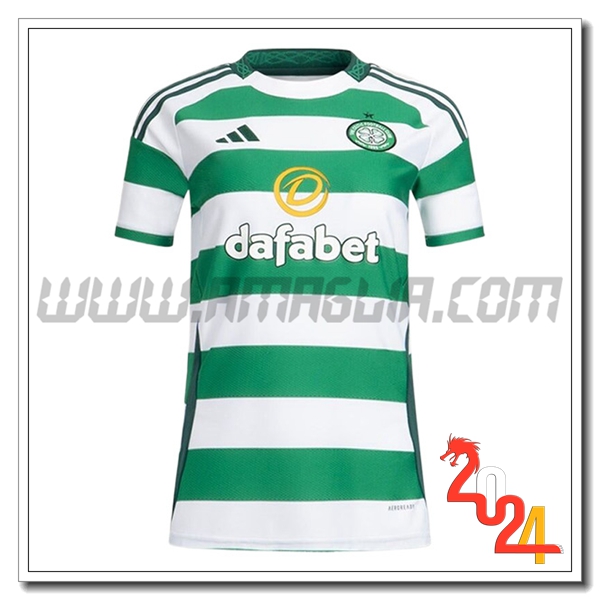 Nuovo Maglia Calcio Celtic FC Donne Prima 2024 2025
