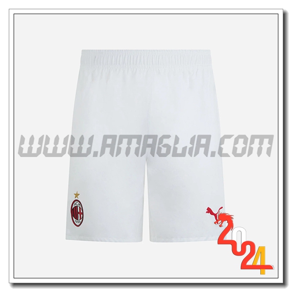 Prima Pantaloncini Calcio AC Milan 2024 2025