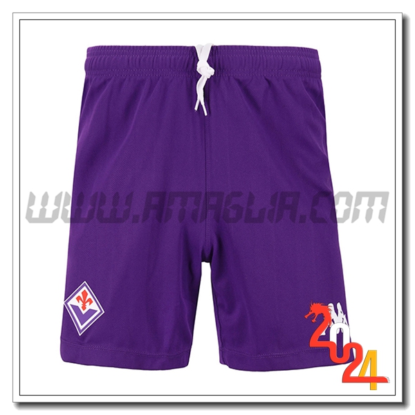 Prima Pantaloncini Calcio Fiorentina 2024 2025