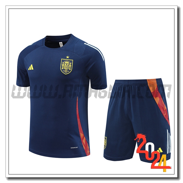 Kit Maglia Allenamento Spagna Blu Reale 2024 2025