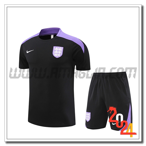 Kit Maglia Allenamento Inghilterra Nero/viola 2024 2025