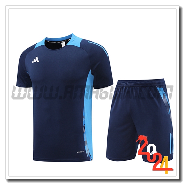 Kit Maglia Allenamento Adidas Blu Reale 2024 2025