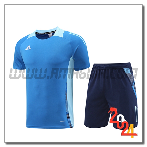 Kit Maglia Allenamento Adidas Blu 2024 2025 -02
