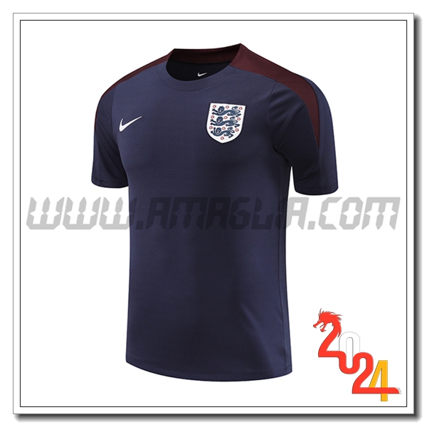 T Shirt Allenamento Inghilterra Blu/Rosso 2024 2025