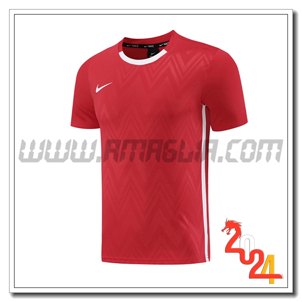 T Shirt Allenamento Nike Rosso/Bianco 2024 2025