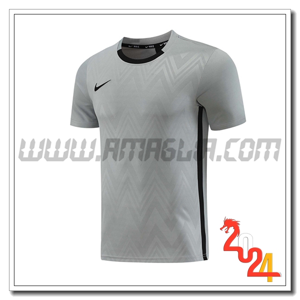 T Shirt Allenamento Nike Grigio/Nero 2024 2025