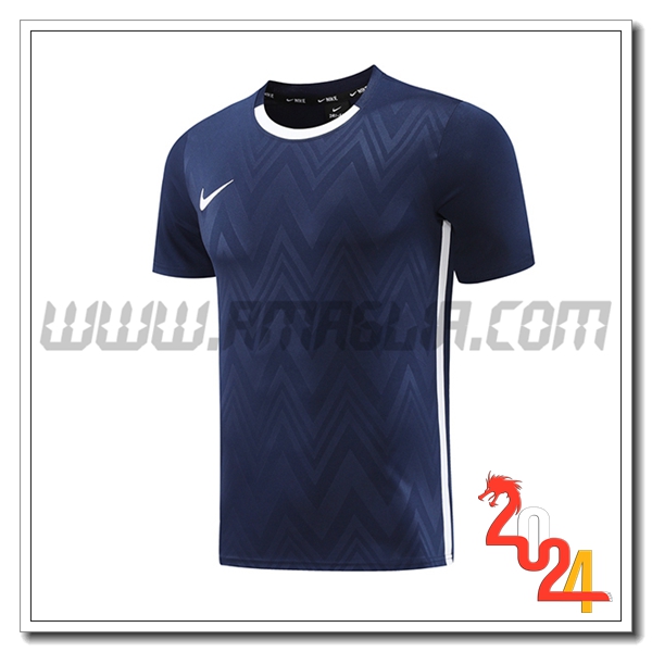 T Shirt Allenamento Nike Blu Reale 2024 2025