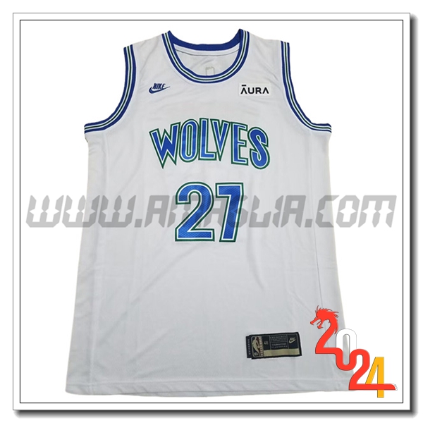 Maglia Minnesota Timberwolves (GOBERT #27) 2024/25 Bianco/Blu -03