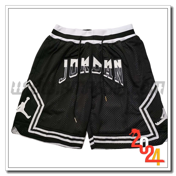 Pantaloncini NBA Chicago Bulls 2024/25 Nero/Bianco