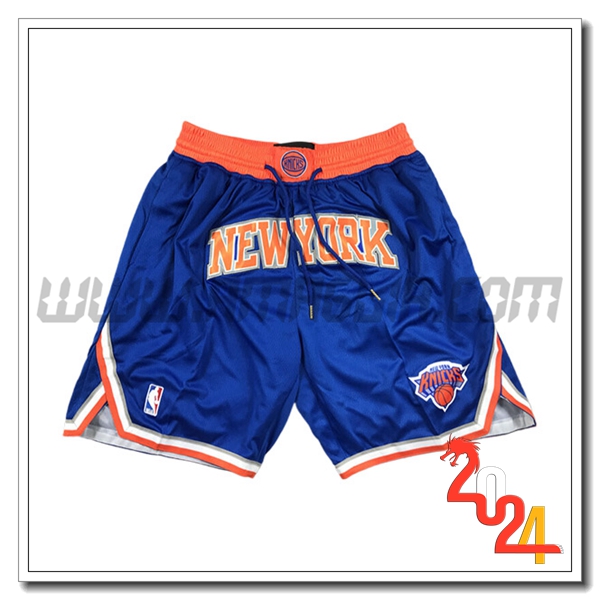 Pantaloncini NBA New York Knicks 2024/25 Blu/Arancia