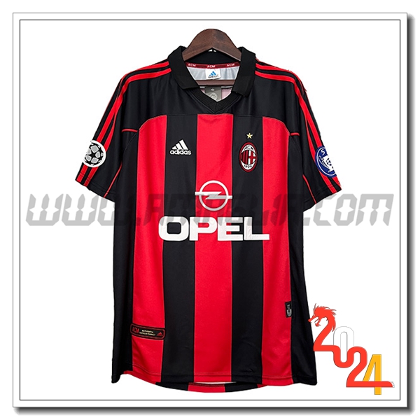Prima Maglia Retro AC Milan 2000/2001