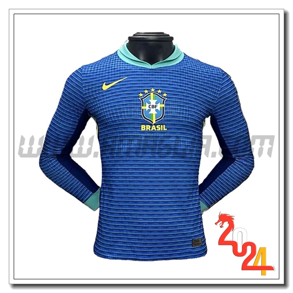 Seconda Maglia Squadra Brasile Maniche lunghe 2024 2025