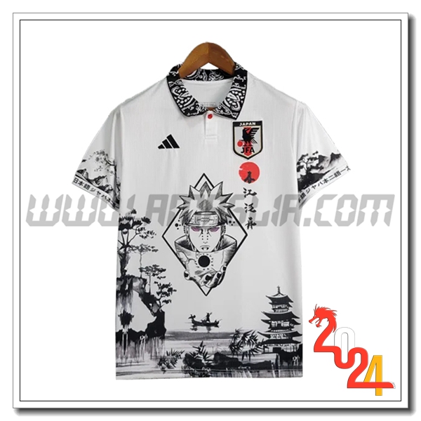 Maglia Squadra Giappone Special Edition Naruto 2024 2025 Bianco