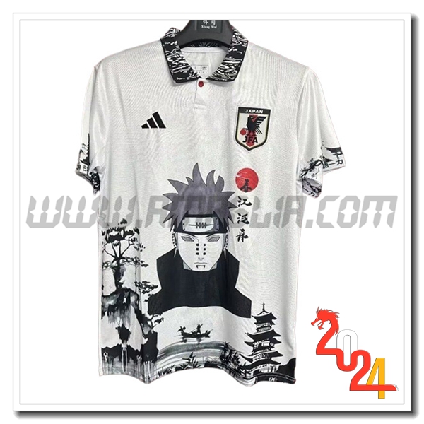 Maglia Squadra Giappone Special Edition Naruto 2024 2025 Bianco
