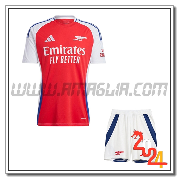 Kit Maglia Arsenal Prima + Pantaloncini 2024 2025