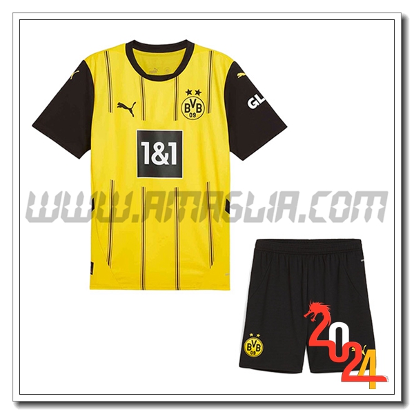 Kit Maglia Dortmund BVB Prima + Pantaloncini 2024 2025