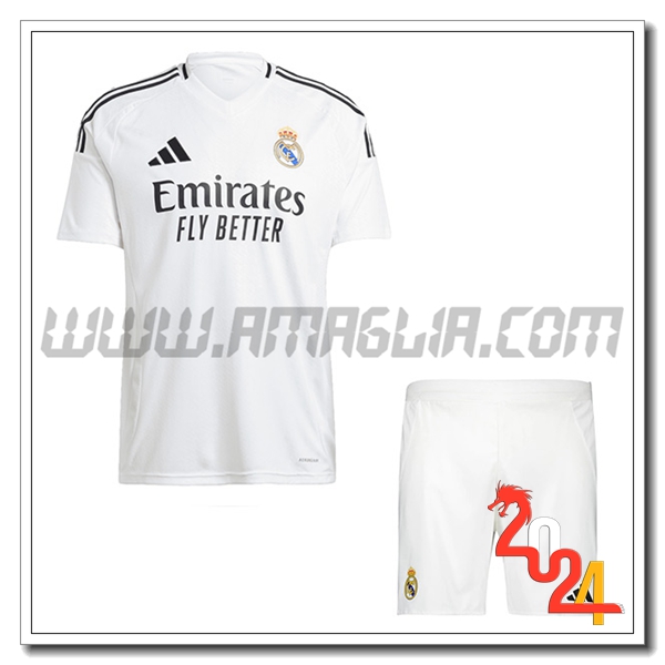 Kit Maglia Real Madrid Prima + Pantaloncini 2024 2025