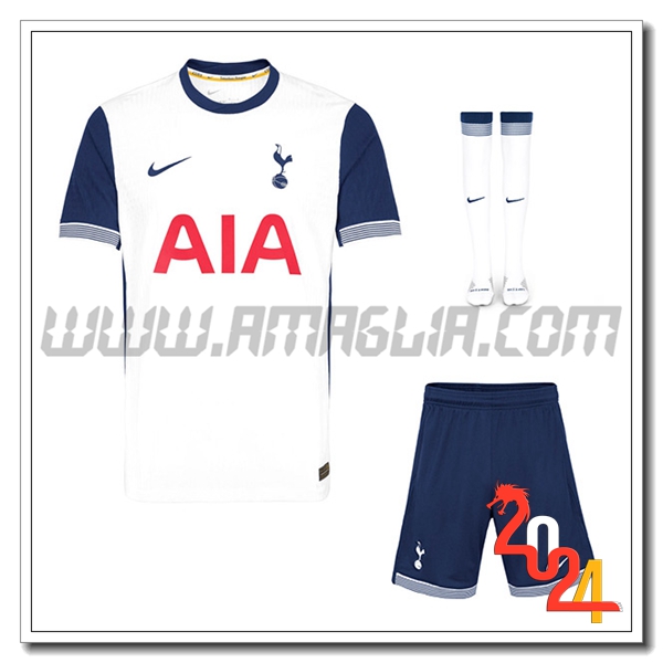 Kit Maglia Tottenham Hotspur Prima (Pantaloncini + Calzini) 2024 2025
