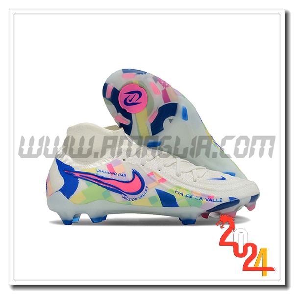 Nike Scarpe Da Calcio Phantom Luna Elite NU FG Bianco/Blu/Rosa -04