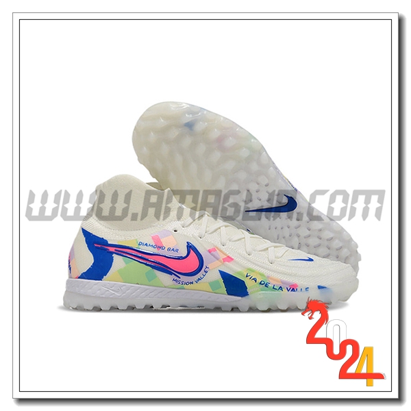Nike Scarpe Da Calcio Phantom Luna Elite NU TF Bianco/Blu/Rosa -02