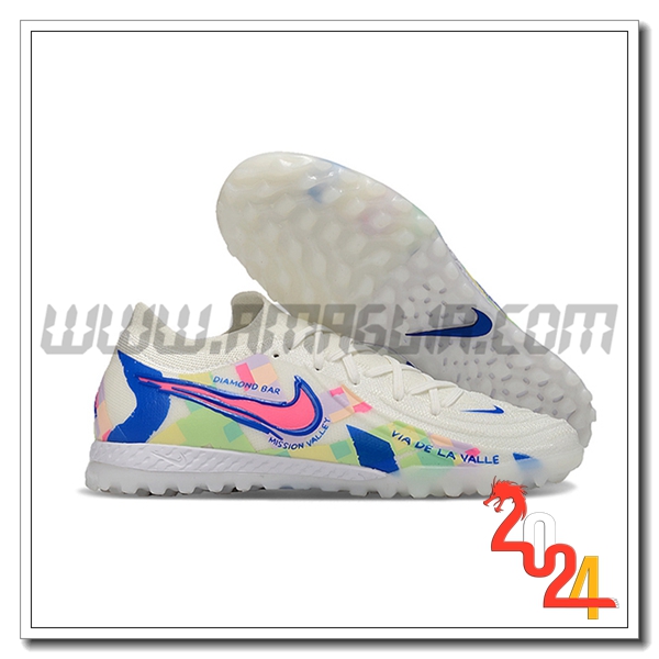 Nike Scarpe Da Calcio Phantom GX II EliteTF Bianco/Blu/Rosa -02
