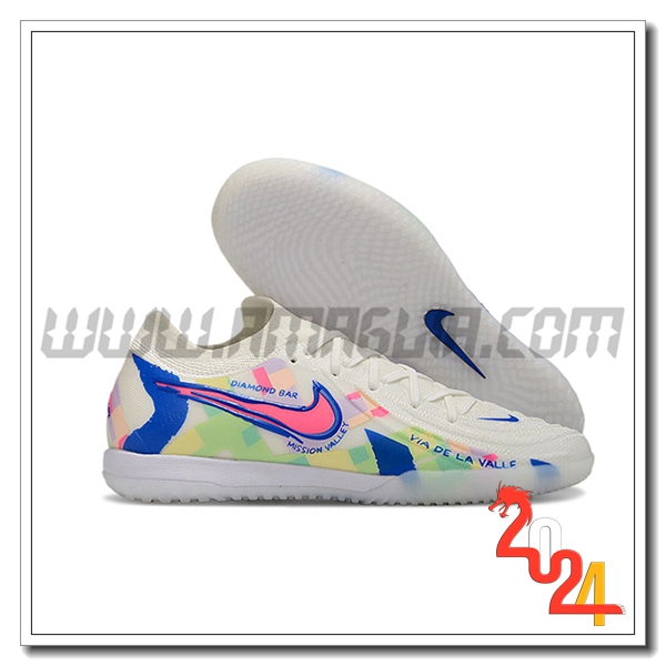 Nike Scarpe Da Calcio Phantom GX II Elite IC Bianco/Blu/Rosa -02