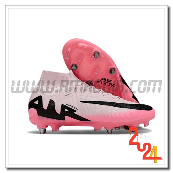 Nike Scarpe Da Calcio Air Zoom Mercurial Superfly IX Elite SG Rosa/Nero