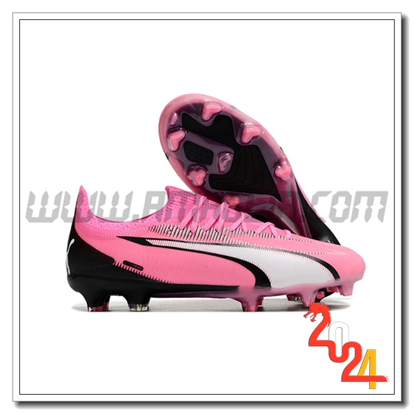 PUMA Scarpe Da Calcio Ultra Ultimate FG Rosa/Bianco/Nero